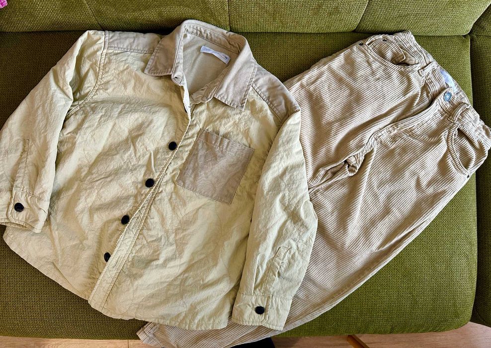 Штани вельветові (Zara Зара 128 -134 р.), куртка (Zara 122 р.)