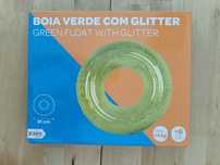 Boia Glitter Verde Lima para piscina ou mar - Nova