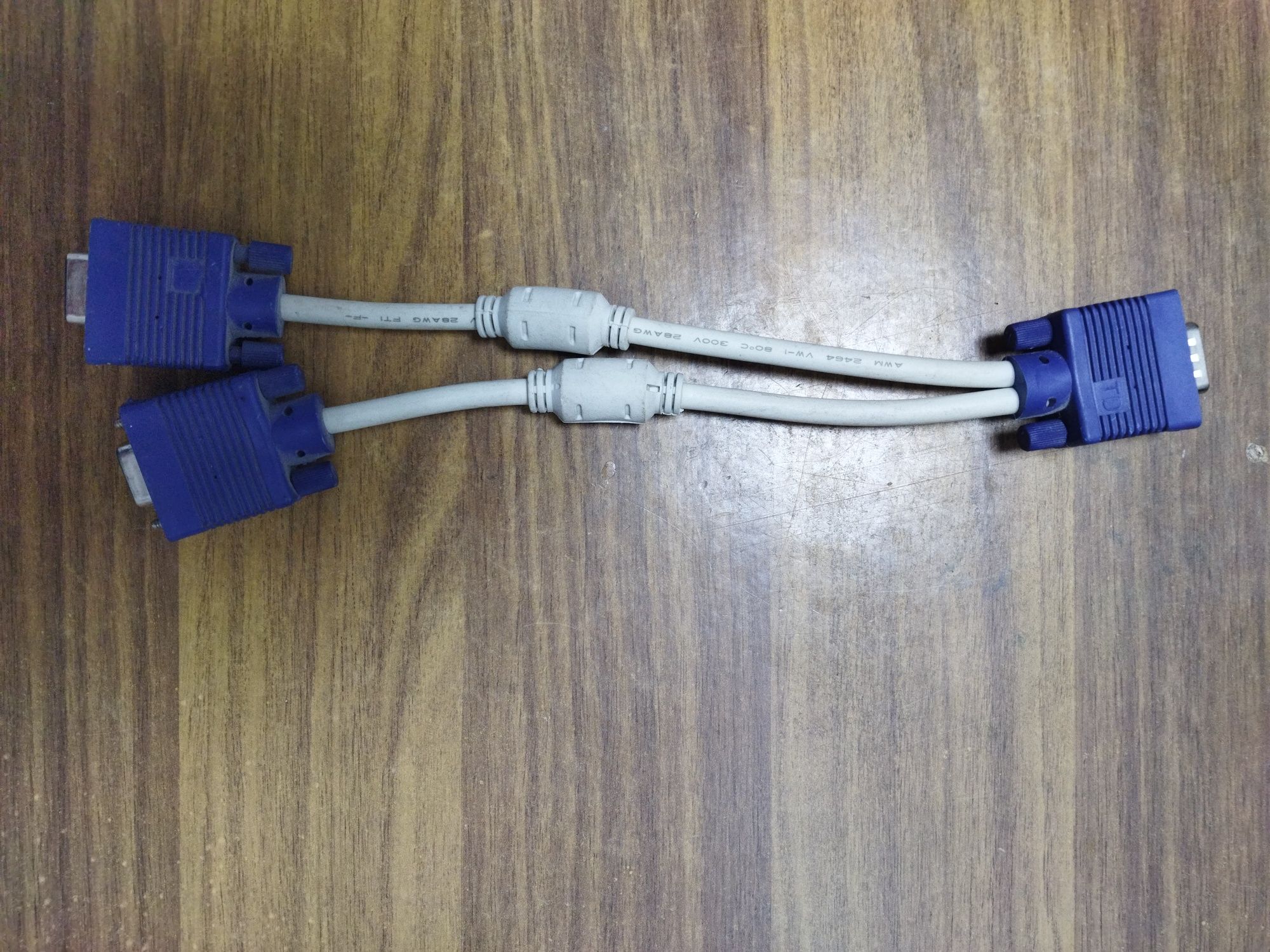 Перехідник сплітер VGA мама to 2 VGA тато