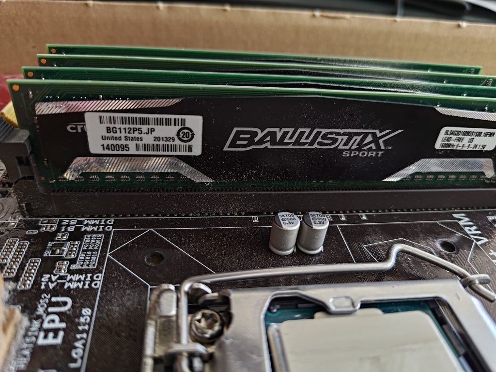 ASUS Z87-A + i5-4670K + 16GB(4x4) DDR3 Crucial