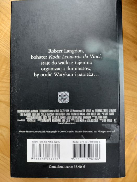 Anioły i Demony, Dan Brown