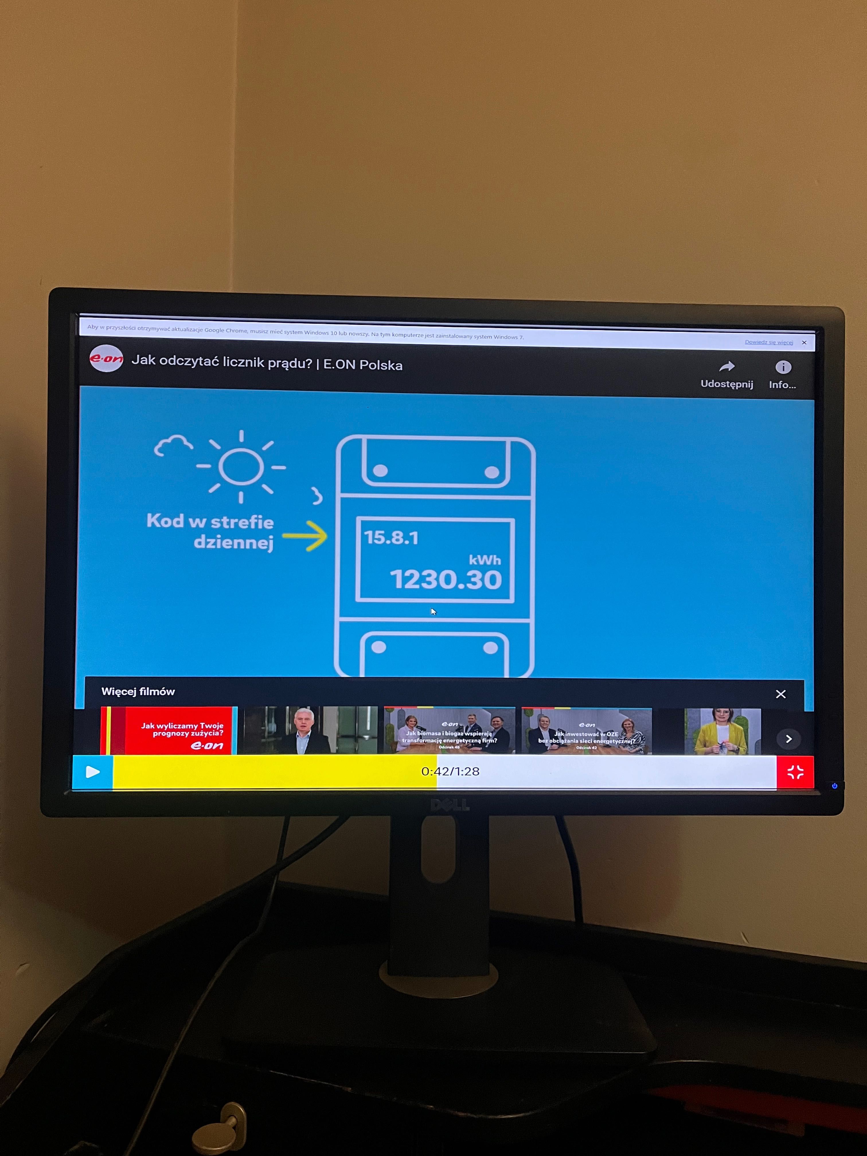 Monitor Dell 24 w bardzo dobrym stanie