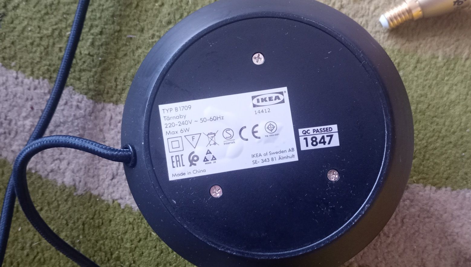 Lampka IKEA z regulacją + żarówka