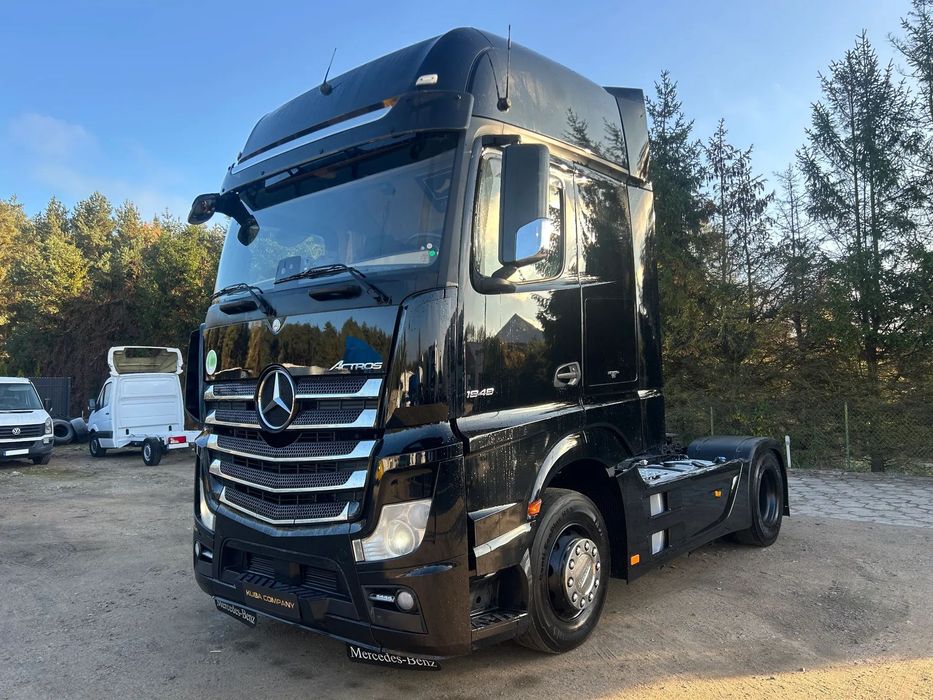 Mercedes-Benz ACTROS 1848 GIGASPACE / NOWY TACHOGRAF / RETARDER SPRAWNY / KSENONY / FULL SPOJLER / 2 ZBIORNIKI PALIWOWE / 903 TYS. KM PRZEBIEGU !!  RETARDER / KSENONY / Full spojlery / Nowy tachograf