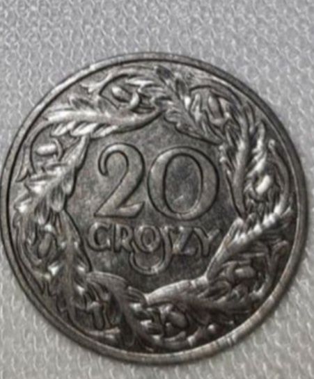 Moneta 20gr z 1923 roku