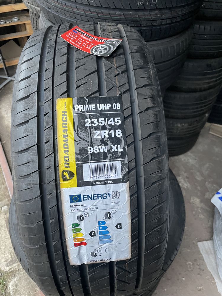 літня резина шини 235/45 R18 model3 honda kia vw subaru ford audi kia