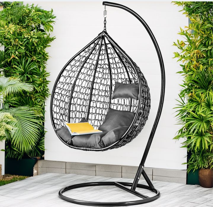 Fotel wiszący huśtawka KOKON ze stelażem kosz + poduszki GRATIS *NOWY*