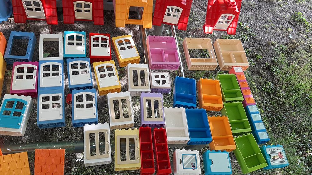 Lego duplo dach ściana drzwi