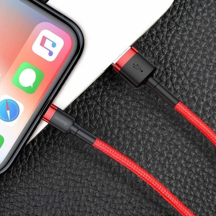Kabel Baseus Lightning 2m Nylonowy DO iPhone i iPad Ładowanie 1.5A