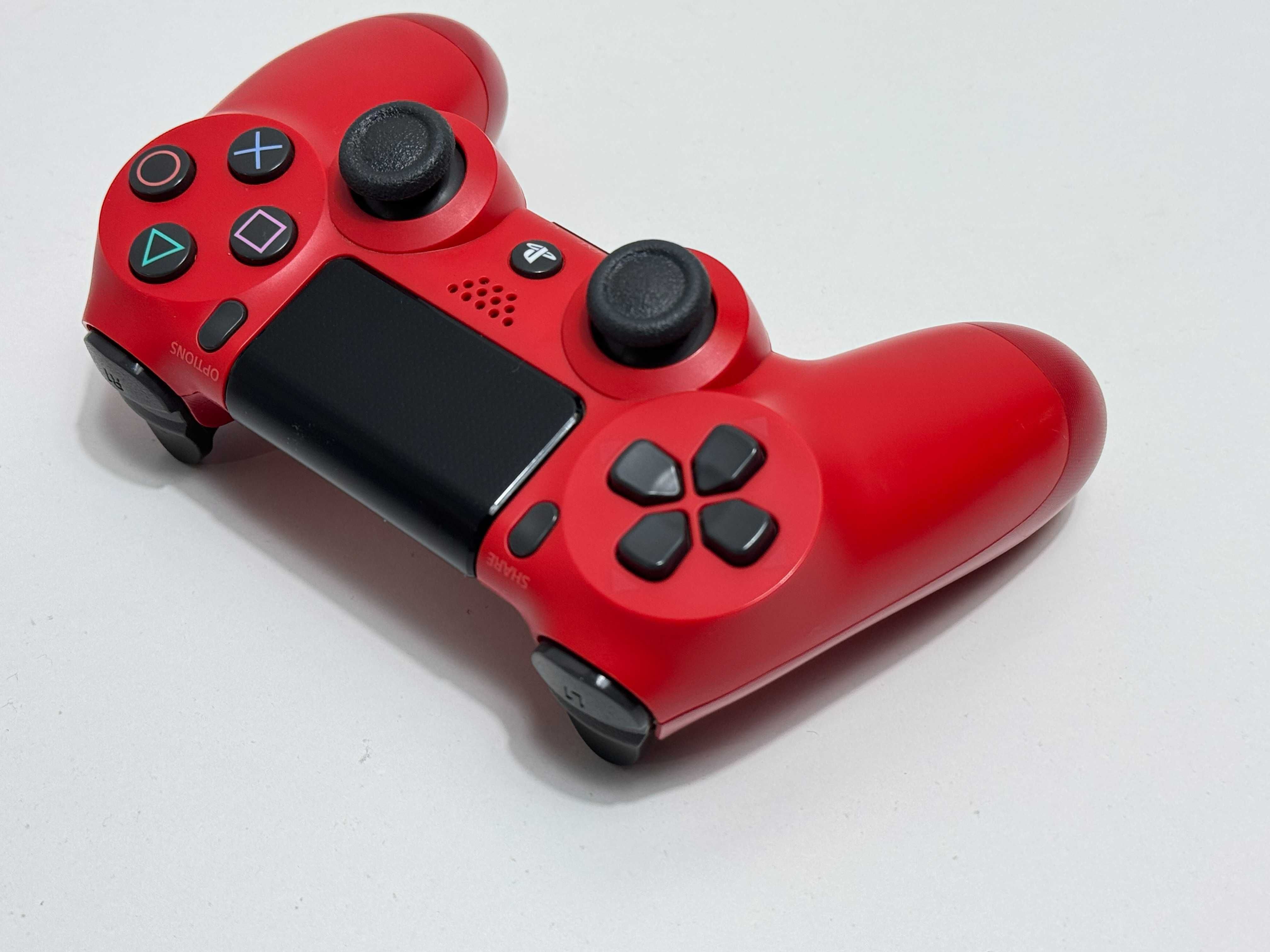 Oryginalny Pad bezprzewodowy do PS4, MAGMA RED, bdb stan!