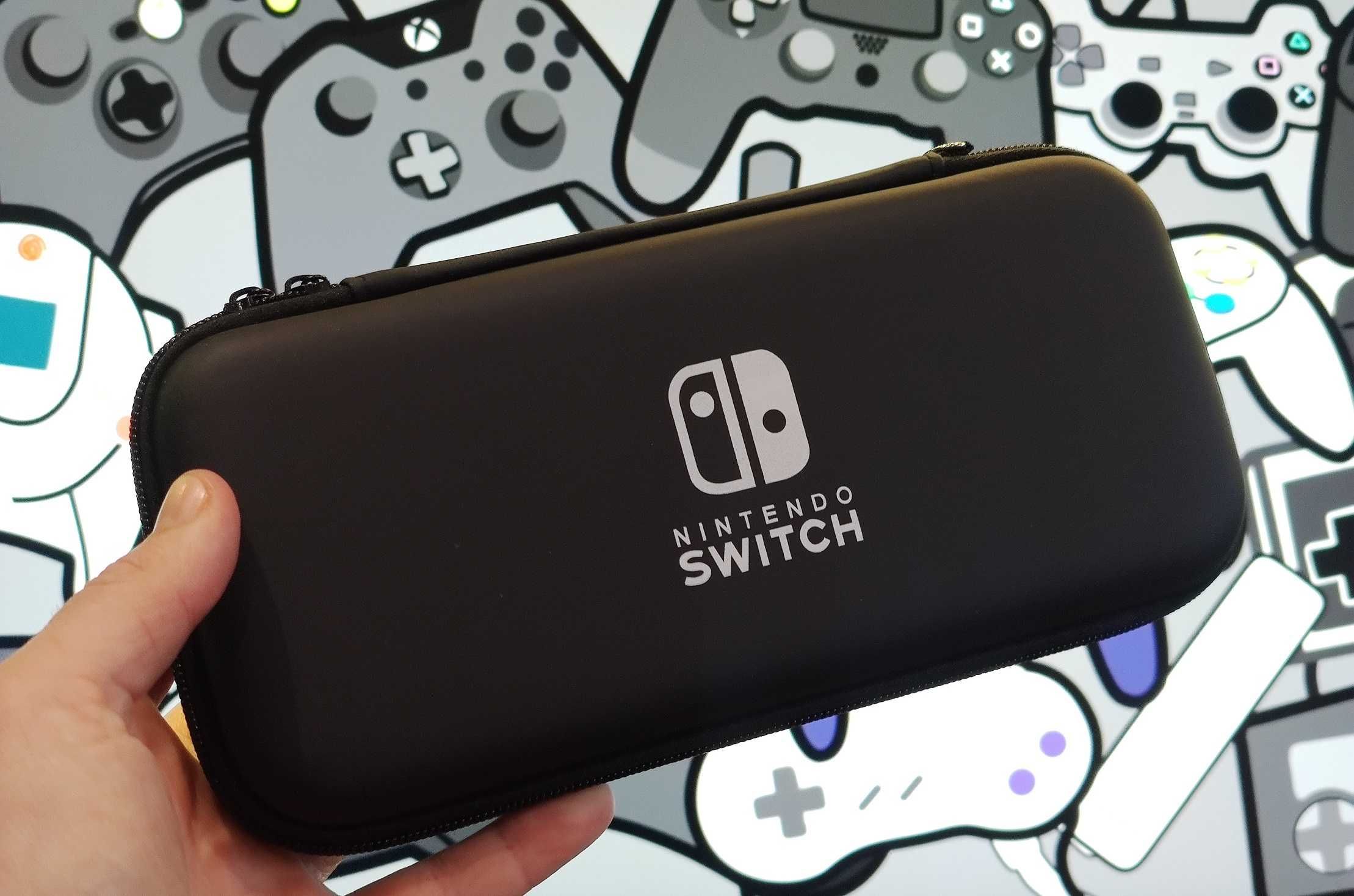 Nіntendo Switch OLED набір 3в1 Чохол скло накладки на стіки .