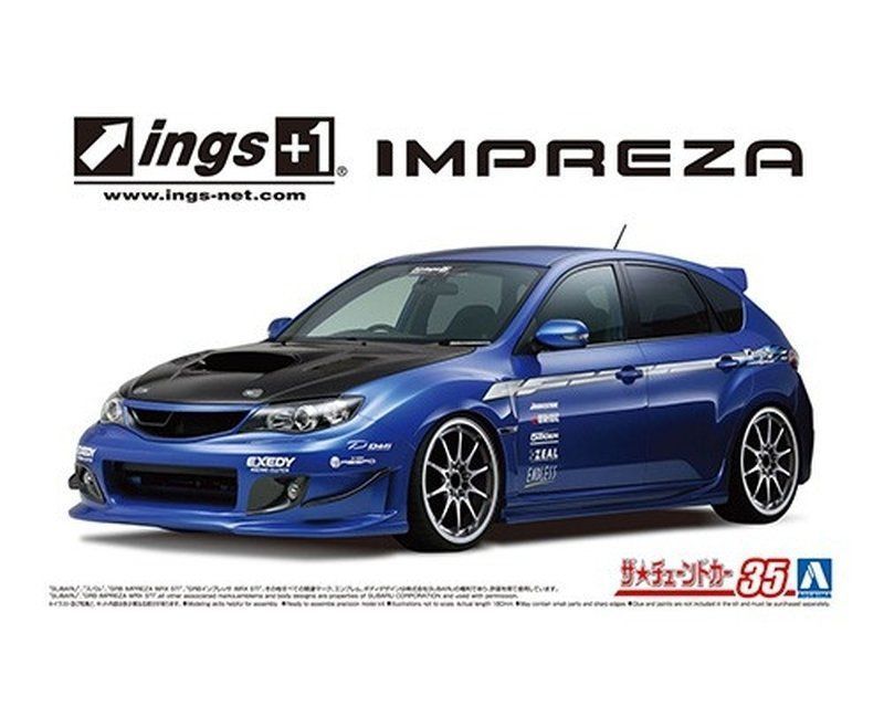 Aoshima 05875 TC#35 Ings GRB Impreza WRX STI '07 (Subaru) 1/24 model d