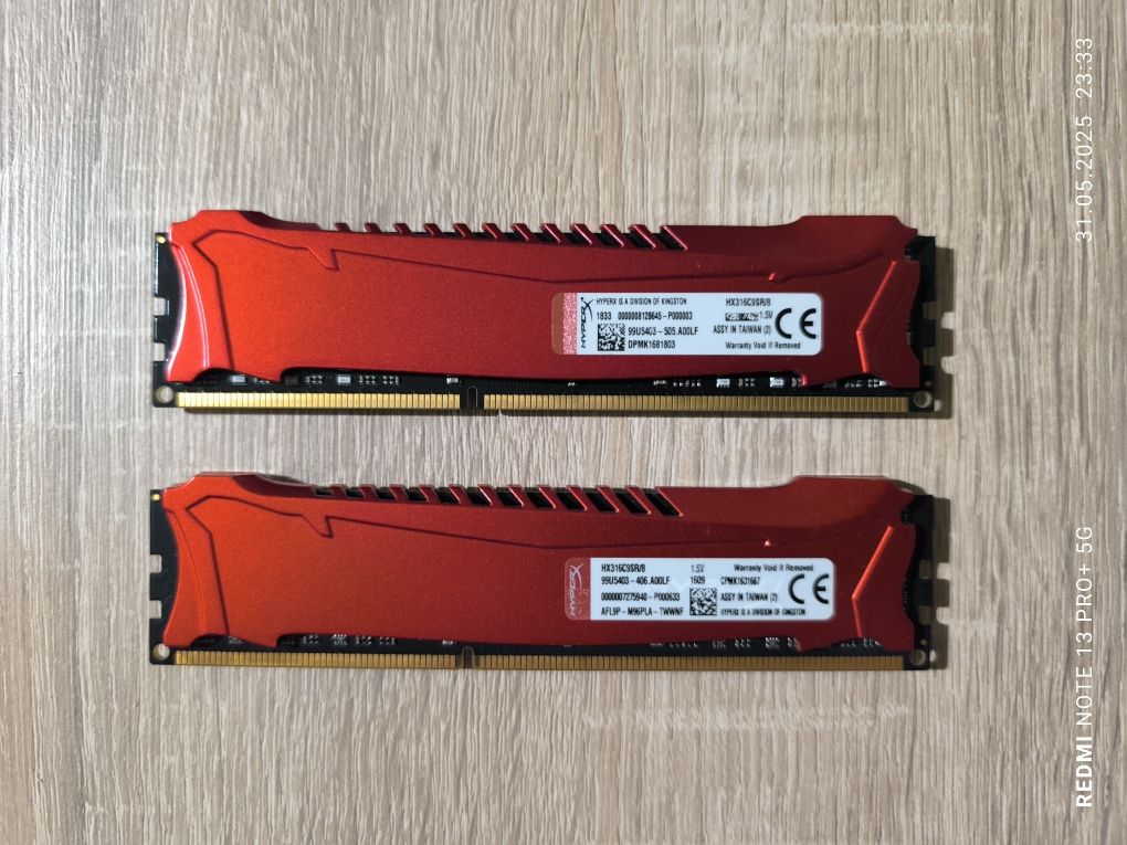 Pamięć RAM DDR3 16GB (2x8) 1600 CL9 Kingston HuperX Savage