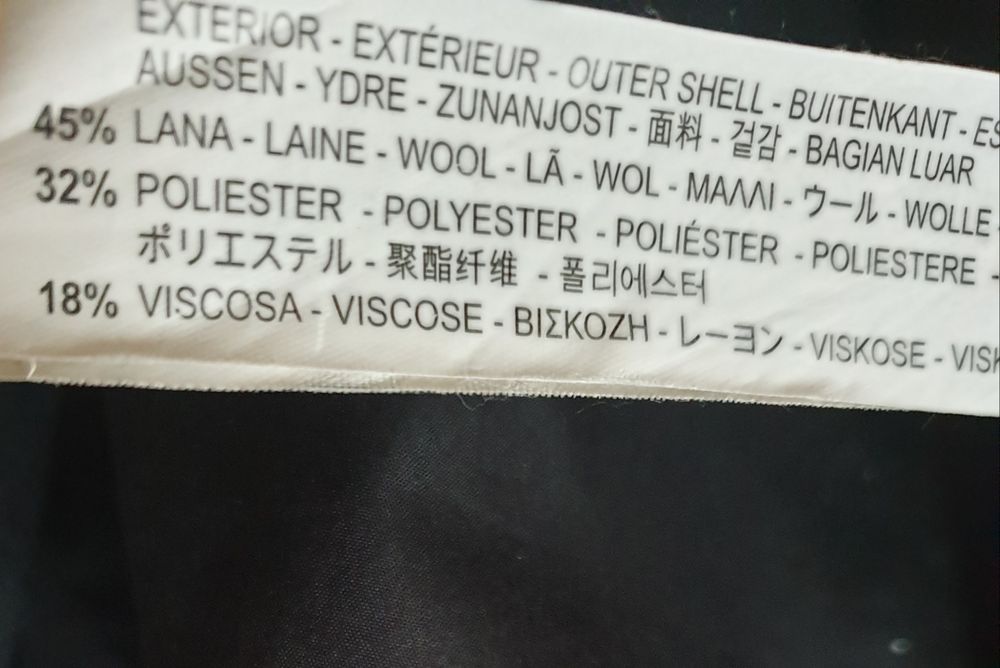 Płaszcz szlafrokowy z wełną Zara S,XS,M.