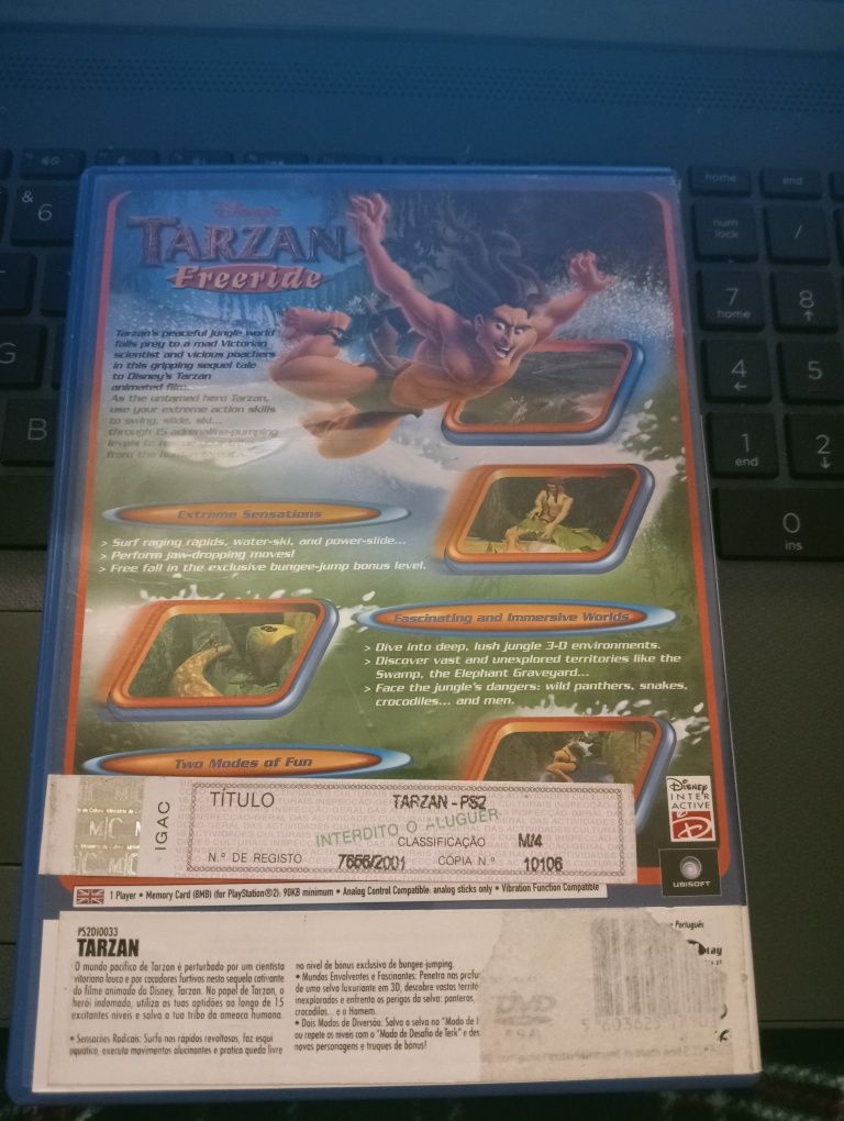 PS2 - TARZAN FreeRide com caixa e manual | Raro | Bom estado