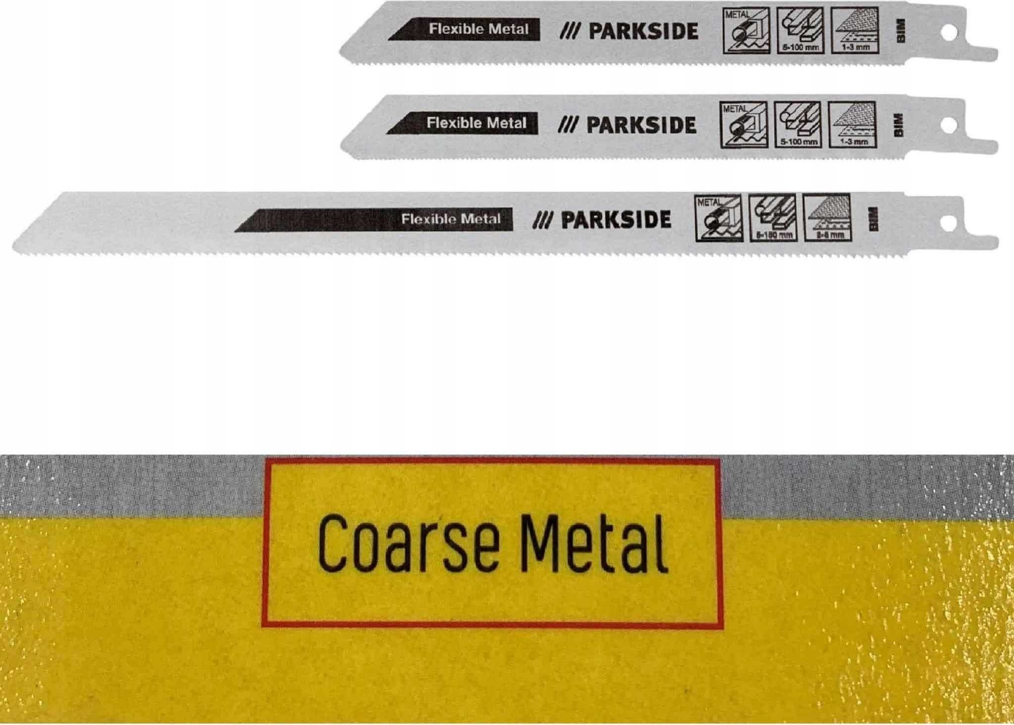 PARKSIDE. Полотна по металлу для сабельной пилы. Оригинал.