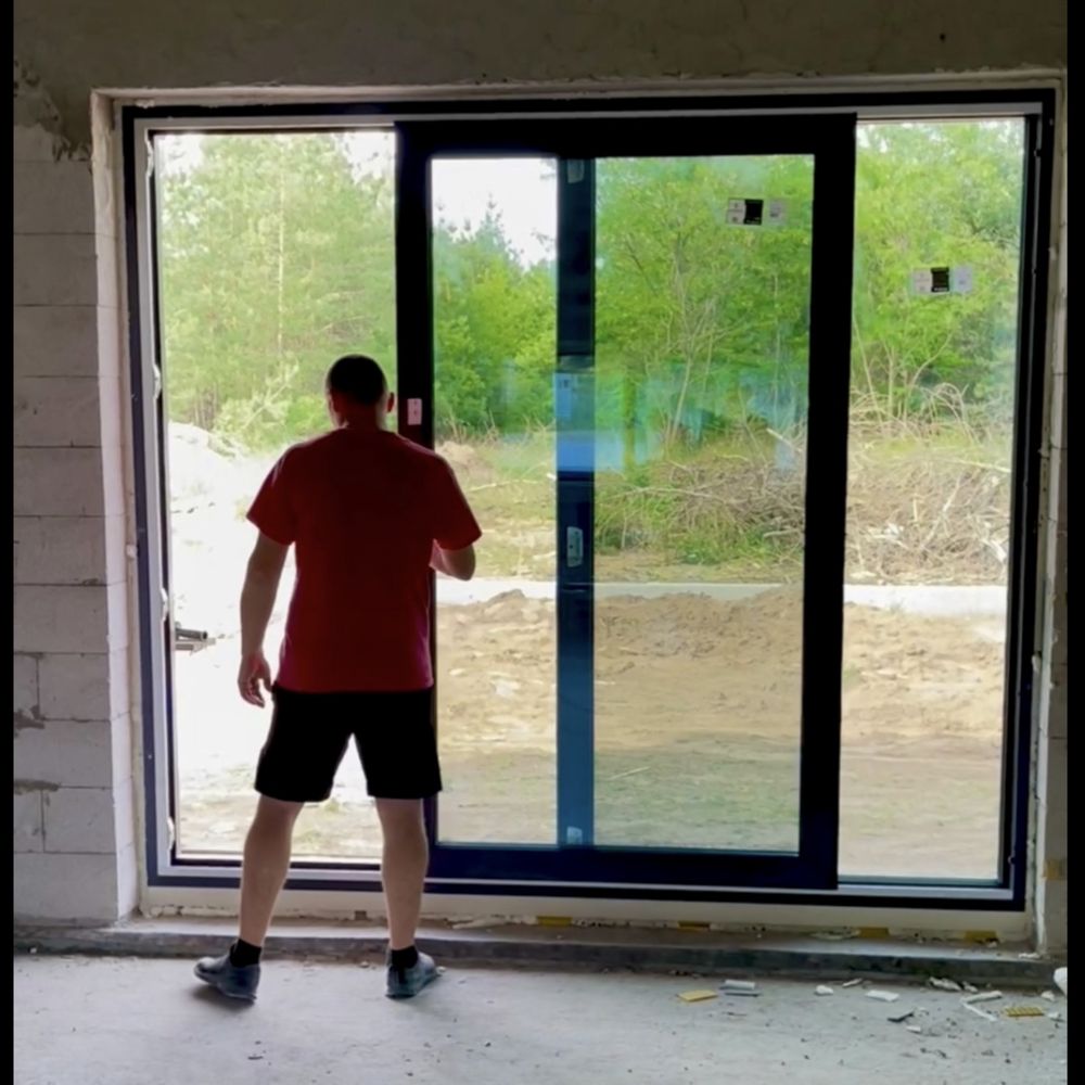 Панорамні розсувні двері та вікна, Панорамные раздвижные окна и двери