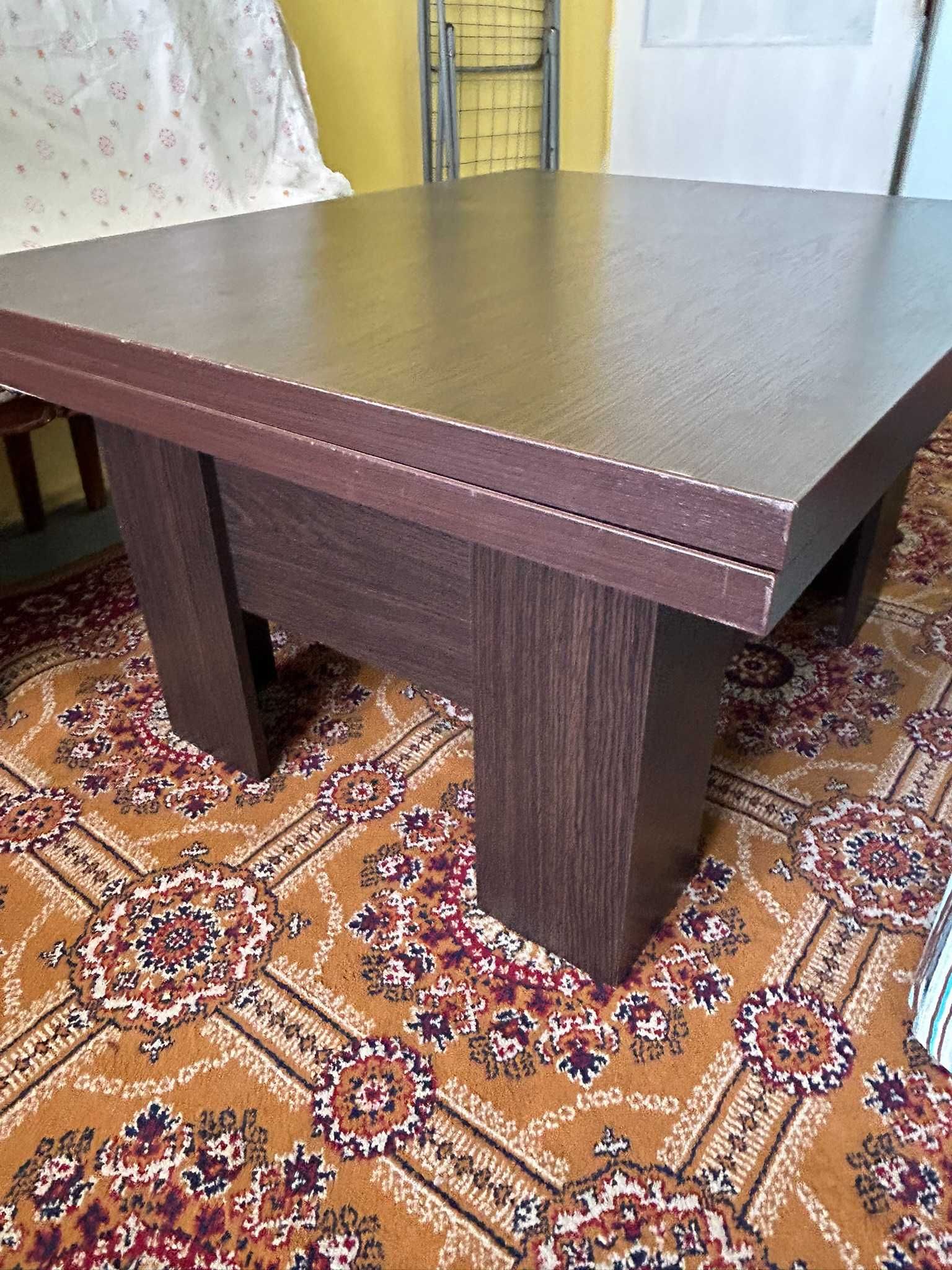 Ławostół rozkładany w kolorze wenge