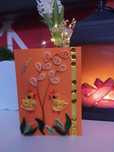 Kartka karnet okolicznościowa quilling + ozdobna koperta Wielkanoc