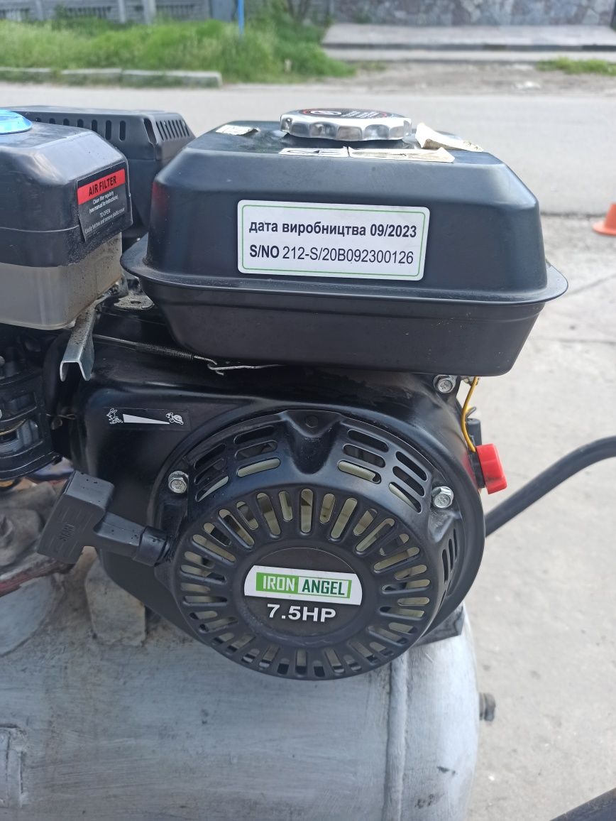 Мобільний Компресор бензиновий 500л/хв 100л INTERTOOL PT 0013 новий