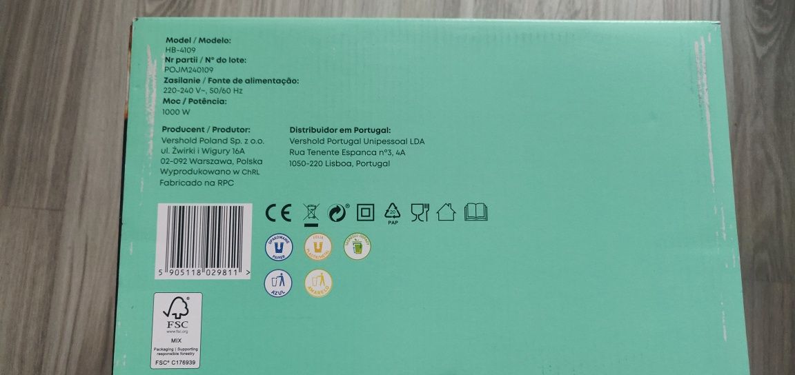 Blender ręczny z malakserem HOFFEN nowy