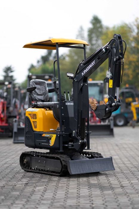 MINIKoparka KINGWAY Marc XN10 1000kg Ramię Skr GŁĘBOKOŚĆ 2m 3 Łyżki