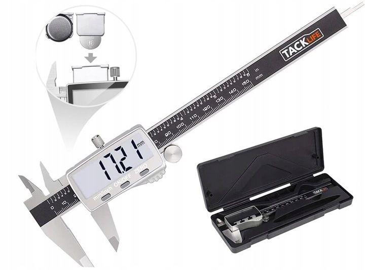 Tacklife Suwmiarka Cyfrowa Elektroniczna Lcd 150mm