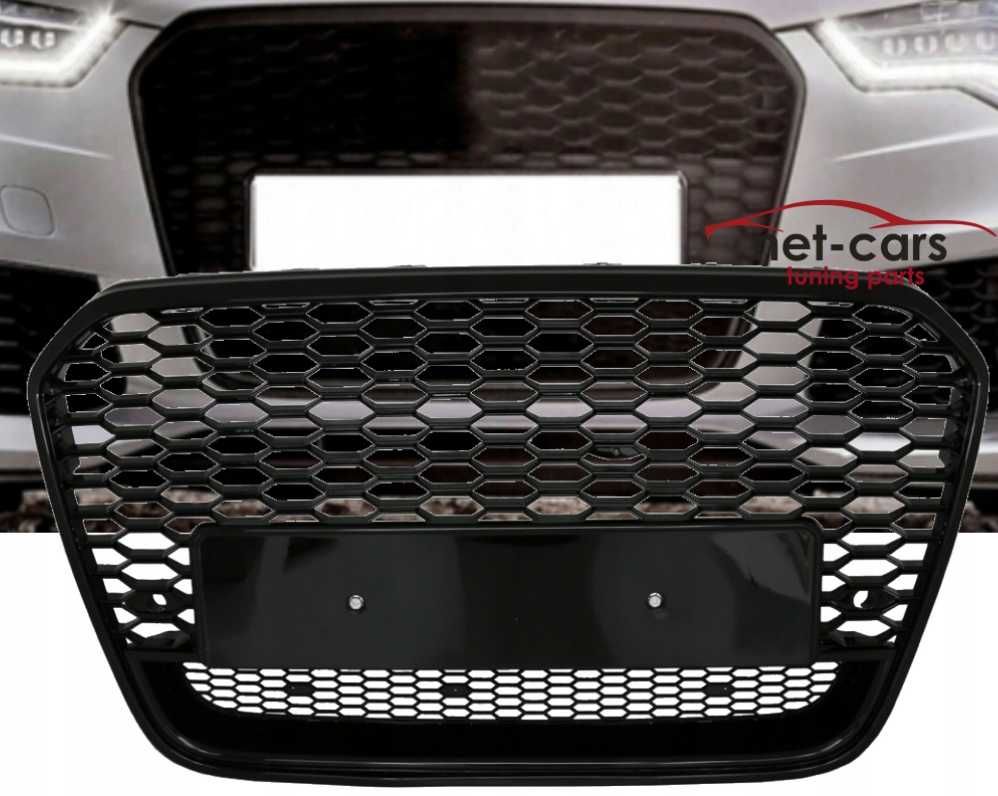 Grill AUDI A6 C7 4G 11-14 wzór RS6 czarny połysk