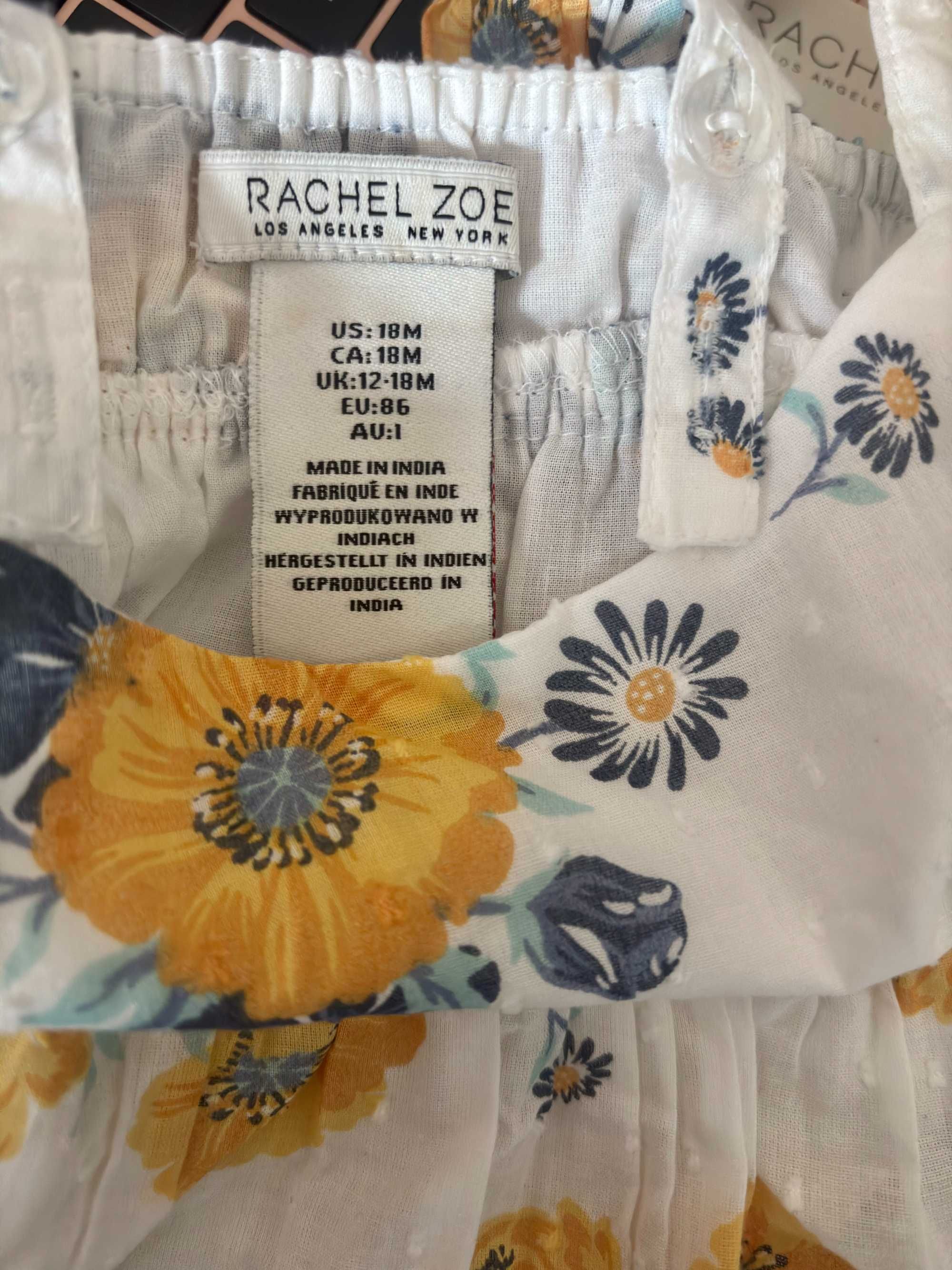 RACHEL ZOE  Zestaw sukienka w kwiaty, kwiatowy print i leginsy