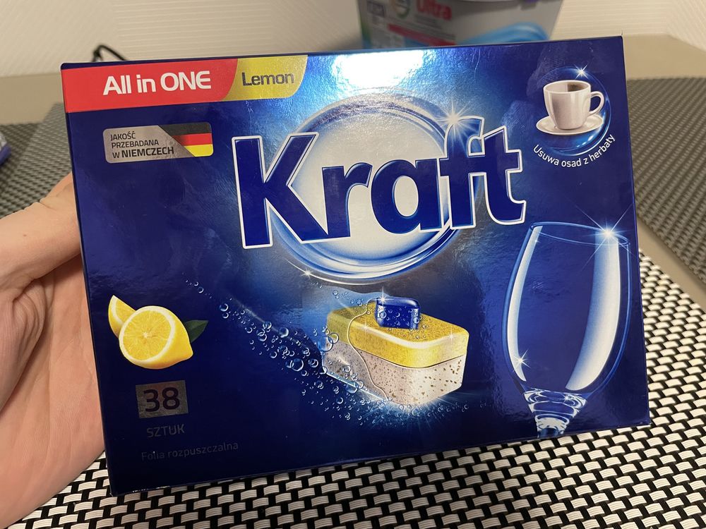 Таблетки для посудомийної машини Kraft 3в1. Польща