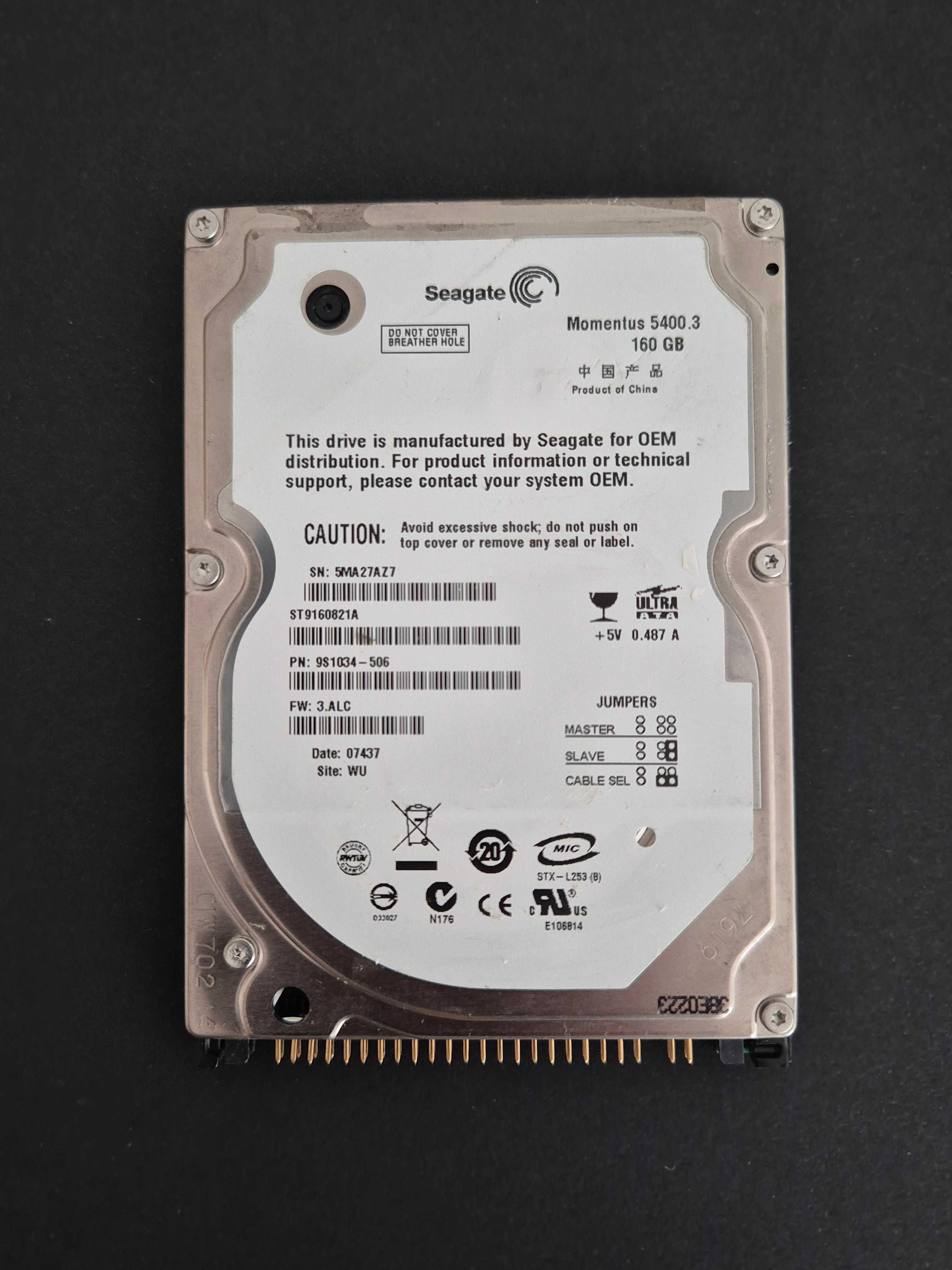 Discos 2,5'' Seagate ( 160GB ) + Fujitsu (40GB) + Caixa Externa USB