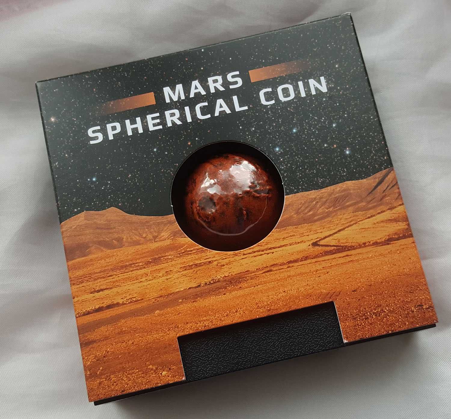 VIP подарок / монета сфера Марс серебро 1 унция 5$ инвестиционная