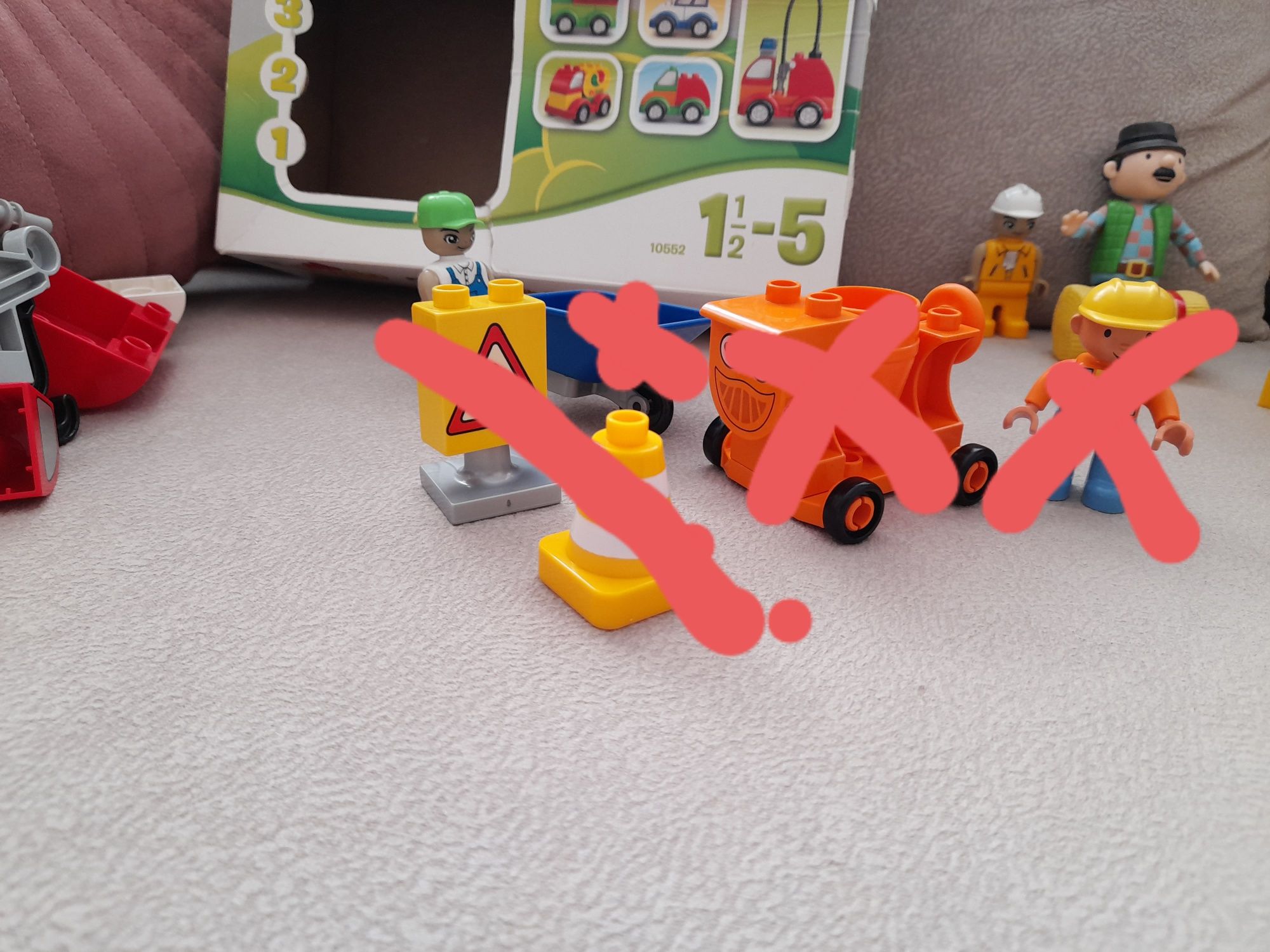 Kolocki lego duplo zestaw 10552 autka, zestaw  zoo ,