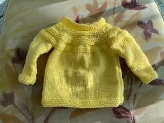 casaco tricot bébé