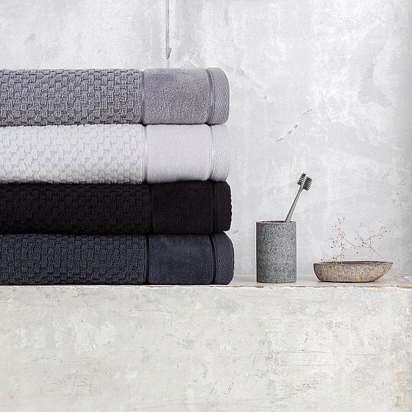 Ręcznik 50x90 kąpielowy BAWEŁNA żakardowy chłonny FRIDA krem