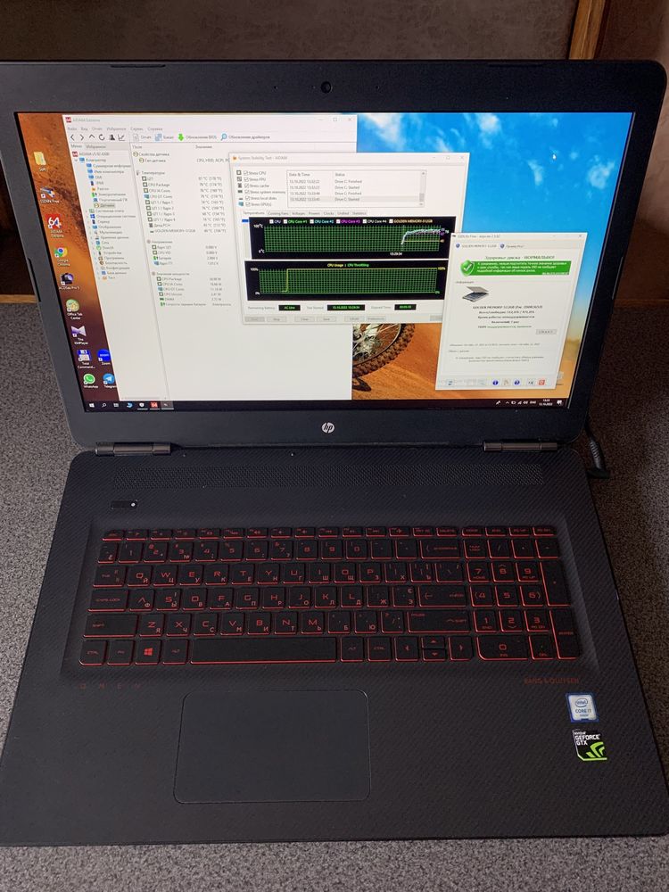 Реально игровой HP Omen 17-w033dx i7-6700Hq Nvidia 965 SSD512 RAM16