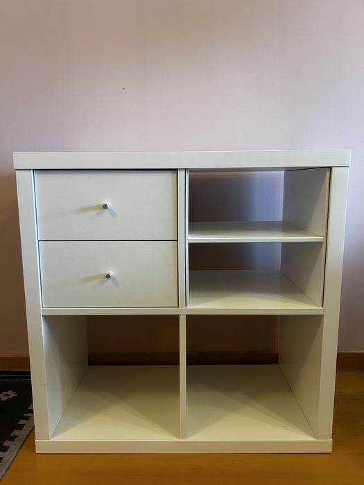 KALLAX Estante, branco, 77x77 cm