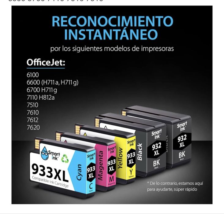 5 Tinteiros HP 932/933XL Novos, sem abrir