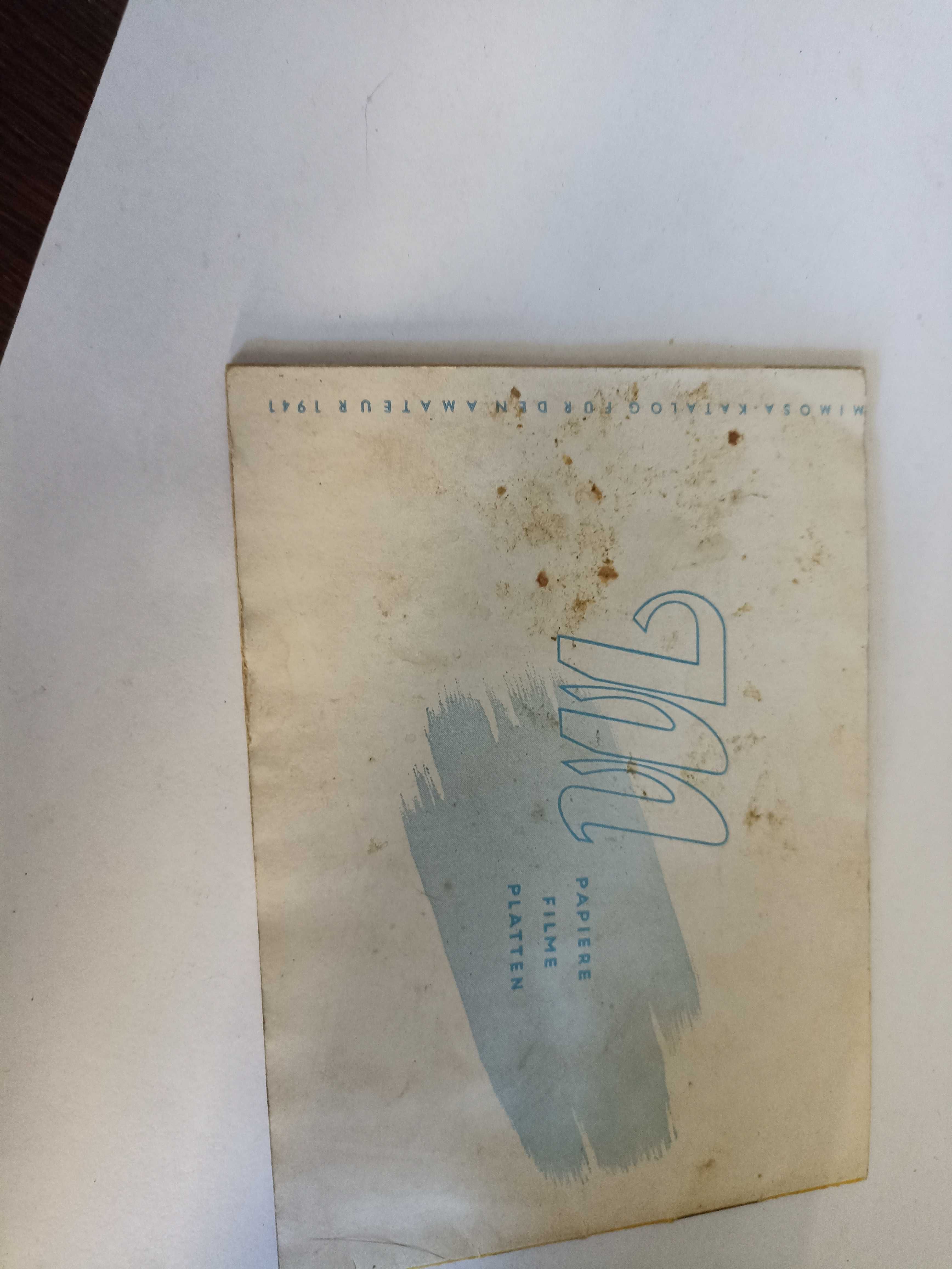 Stary, kolekcjonerski folder/katalog fotograficzny Mimosa
