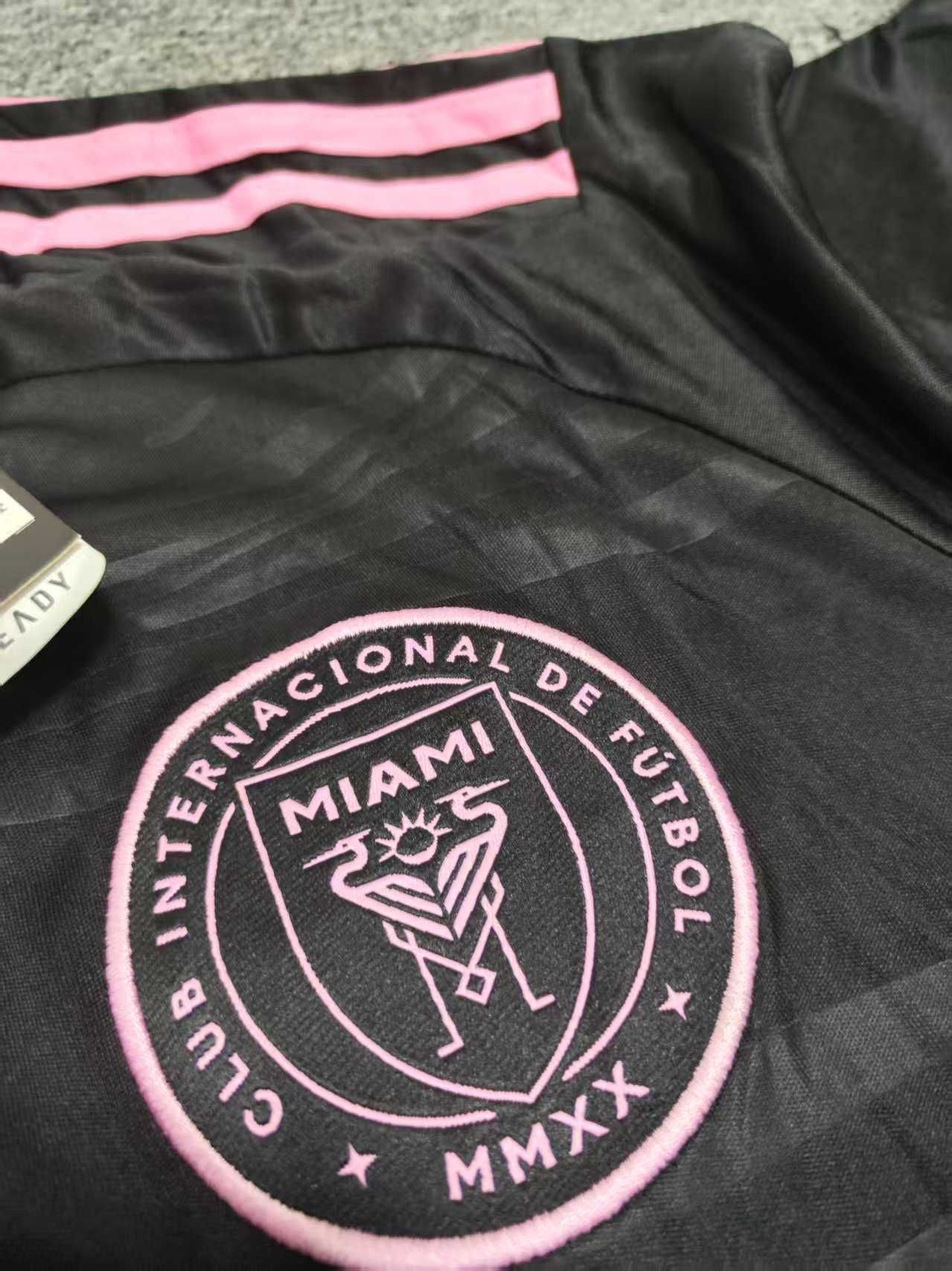 Czarna koszulka wyjazdowa Inter Miami Fan Edition nr 10 Messi R.M
