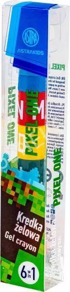 Kredka żelowa przekładana 6w1 Astrakids Pixel One. Astra. Nowy Produkt