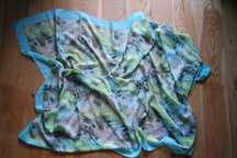 Pareo chusta turkusowy w liście 93 x 160