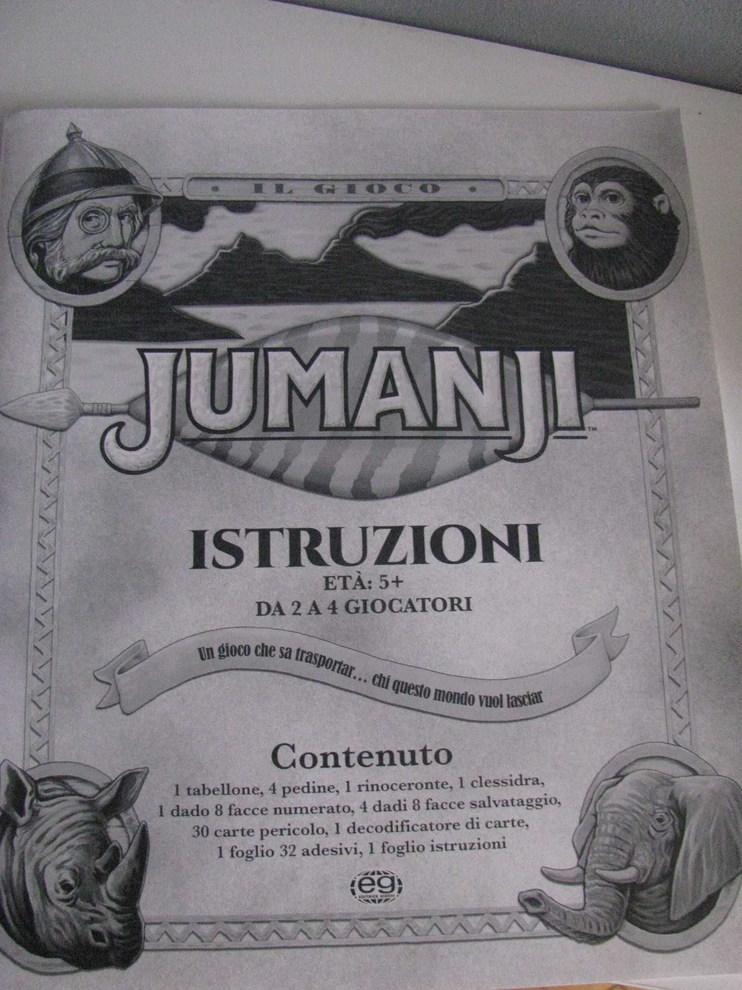 drewniana gra przygodowa planszowa - j. włoski Jumanji