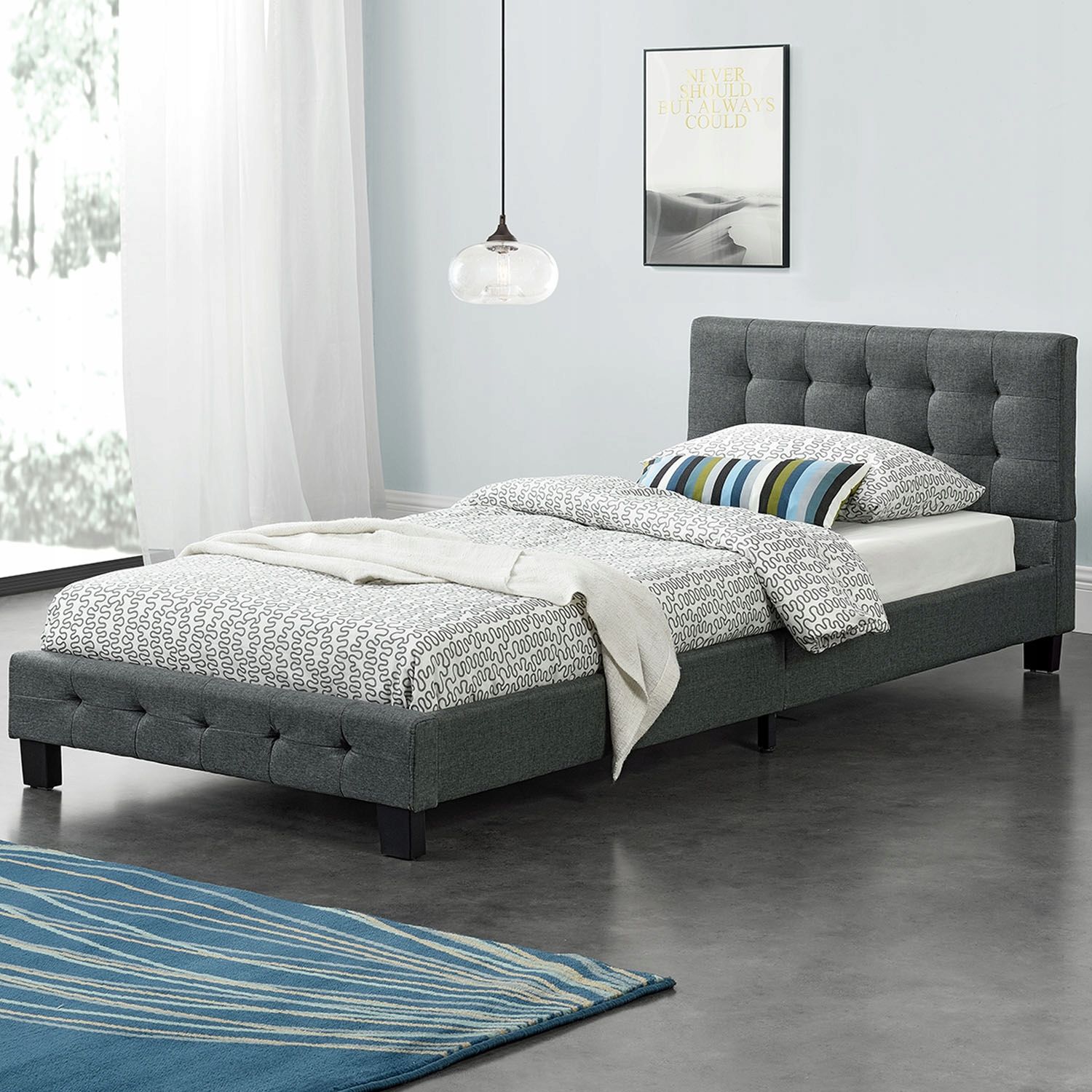 Łóżko do sypialni 140x200 cm Manresa