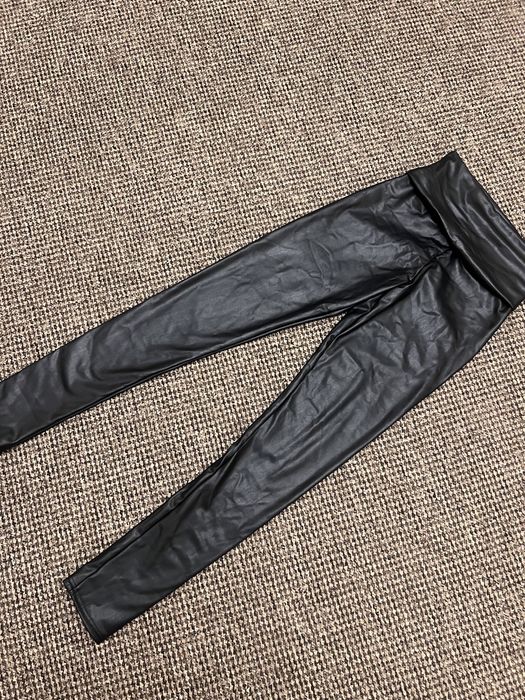 Шкіряні штани утеплені