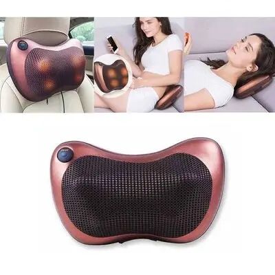 Массажная подушка Massage pillow массажер для спины и шеи 8 роликов
Ма