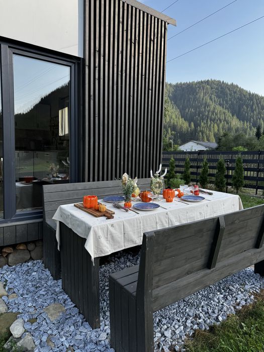 Оренда будинку з чаном в Карпатах | Оренда будинку біля річки