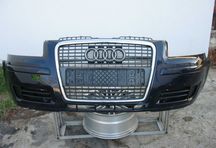 Audi A3 8p duży grill zderzak przód LZ5J Kompletny