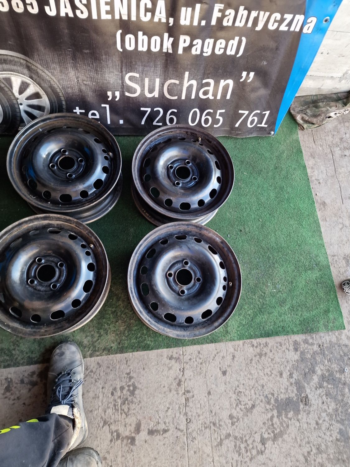 Felgi stalowe 14 4×100 Opel Astra Corsa Meriva Combo Adam Komplet