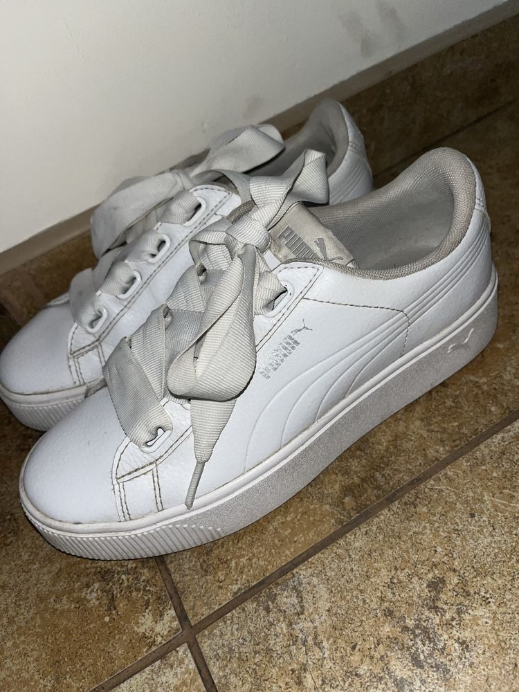 Buty puma białe skórzane r.38